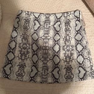 Reptile print skirt